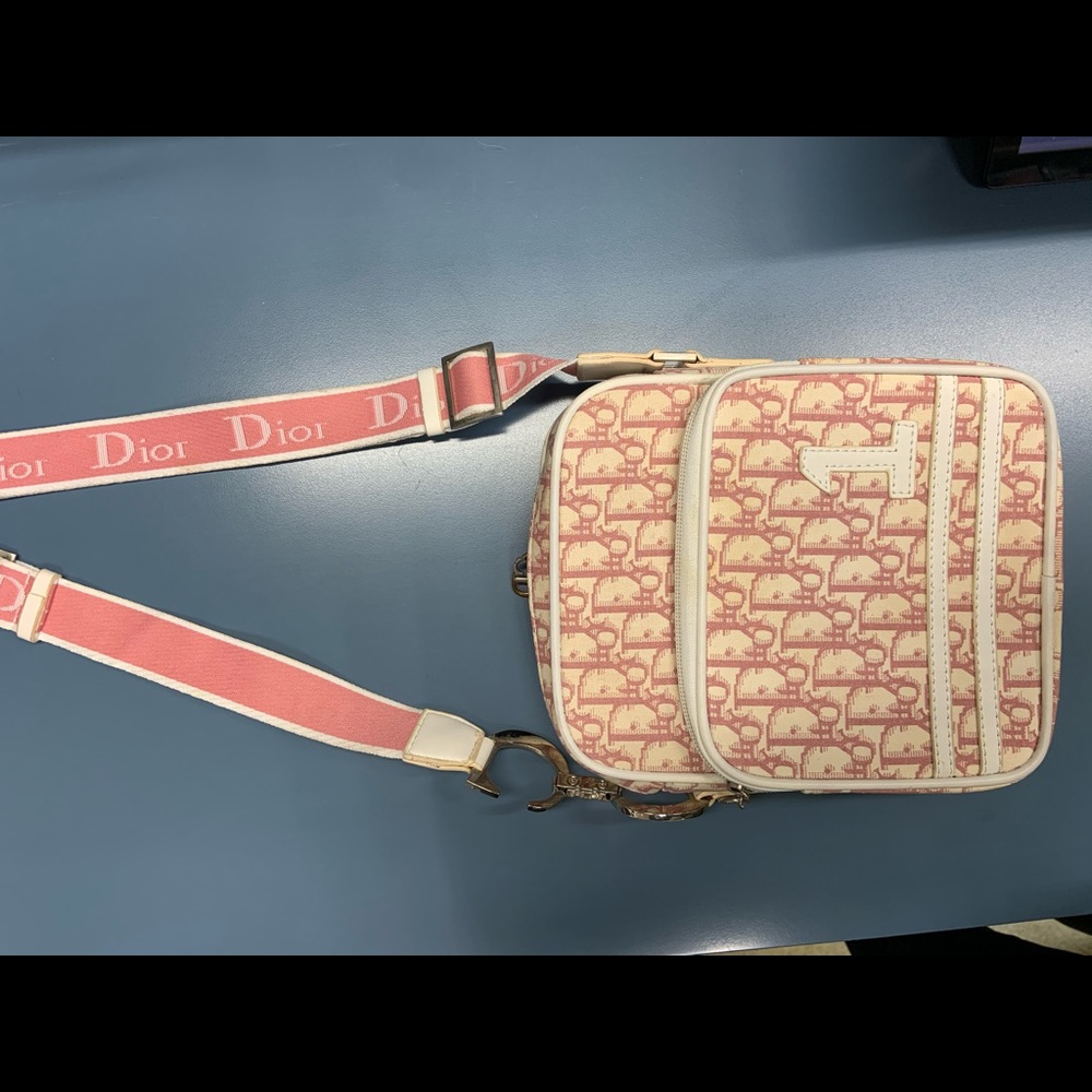 Pink monogram bag